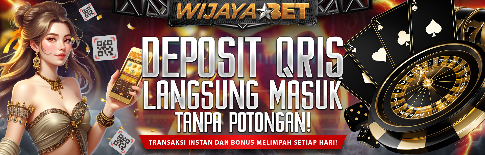 DEPOSIT QRIS LANGSUNG MASUK, TANPA POTONGAN!