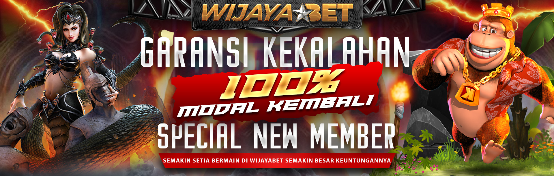 GARANSI KEKALAHAN 100% MODAL KEMBALI