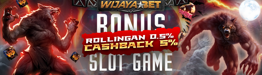 SLOT GAME CASHBACK 5% + ROLLINGAN 0.5%